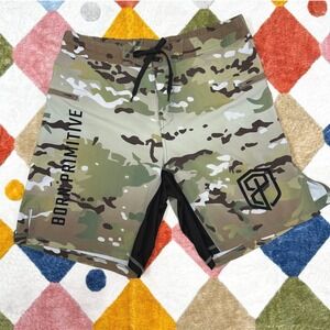 Born Primitive Mens Multicam Training Shorts Size 34 Camo Athletic Gym Workout